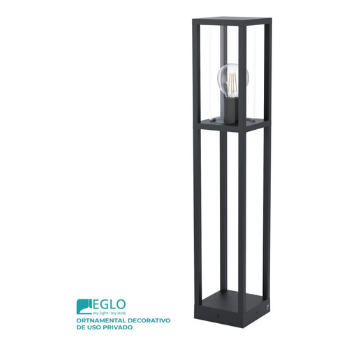 Lámpara De Pie Eglo Cascinetta 1x40w Color de la estructura Negro Color de la pantalla Negro
