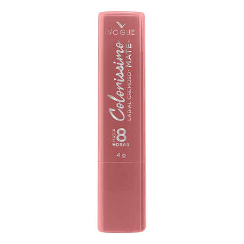 Labial Vogue Colorissimo Mate Cremoso Larga Duración 4gr Color Lychee Fresco