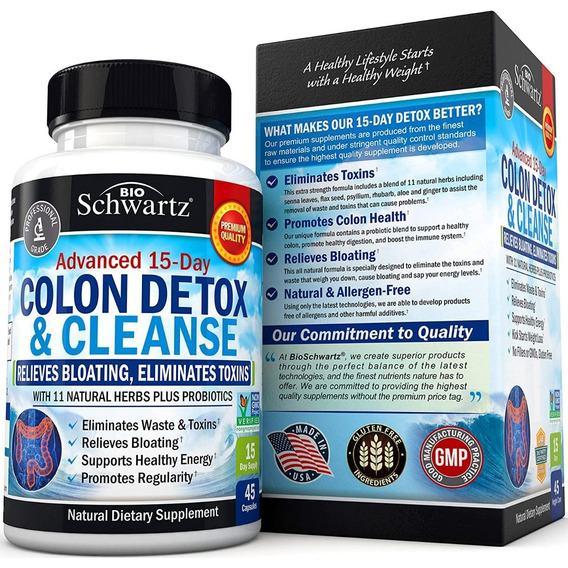 Colon Cleanser & Detox Cleanse 45 Cápsulas