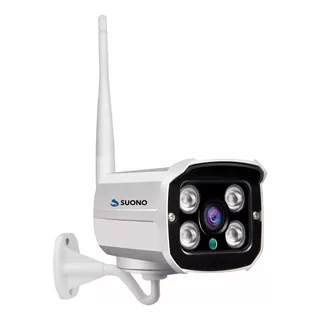 Camara Exterior Resistente Lluvia Ip Wifi Hd 720 Hd P2p Visi��n Nocturna Alerta Sensor De Movimiento Infrarrojo Monitoreo Color Blanco