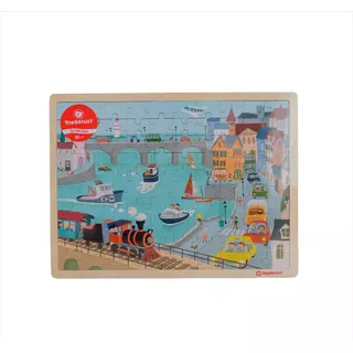 Puzzle De Madera Ciudad 100 Piezas Para Niño Quo Store