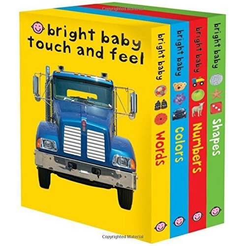 Libro Bright Baby Touch & Feel Slipcase 2: Includes Words,