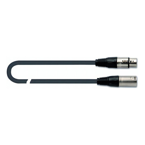 Cable Para Microfono 5m Negro Quiklok Mx775-5 