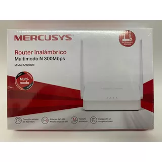 Mercusys Router Inalambrico Multimodo N 300mbps Mw302r