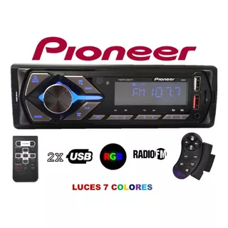 Reproductor Pioneer Bluetooth Carro Auto Mp3 Usb + Controles