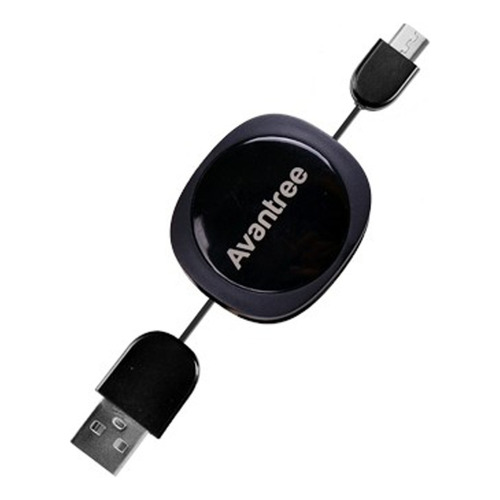 Avantree Tr104, Cable Retráctil Usb Micro Usb Samsung LG Htc Color Negro