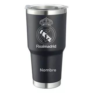 Termo Personalizado Real Madrid Grabado Laser 30 Oz