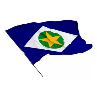 Bandeira Do Estado Mato Grosso 1,45m X 1,0m Em Tecido Oxford