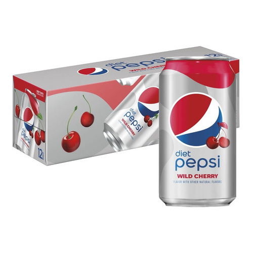 Refresco Pepsi Cherry Wild Diet Cereza Dieta 12 Pack 355ml