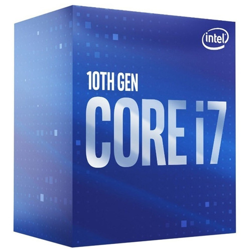 Procesador gamer Intel Core i7-10700 BX8070110700  de 8 núcleos y  4.8GHz de frecuencia con gráfica integrada
