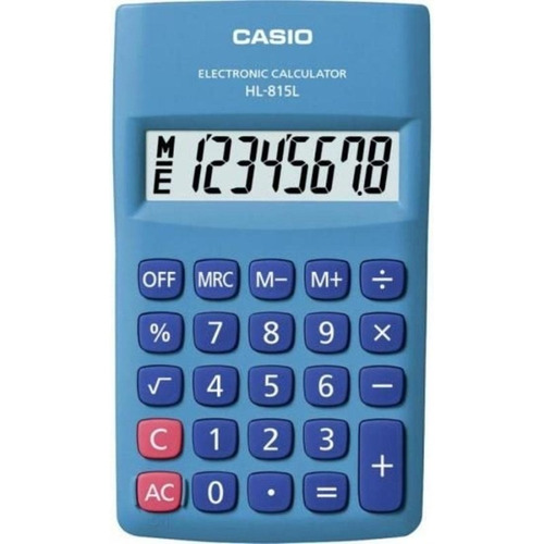 Calculadora Casio HL-815l, azul y azul - 001697