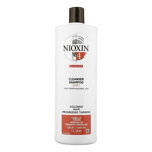  Shampoo Nioxin 4 Cabello Teñido Pérdida De Densidad Avanzada