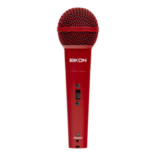 Micrófono Para Voz Eikon Dm800rd Rojo Cardioide Dinámico