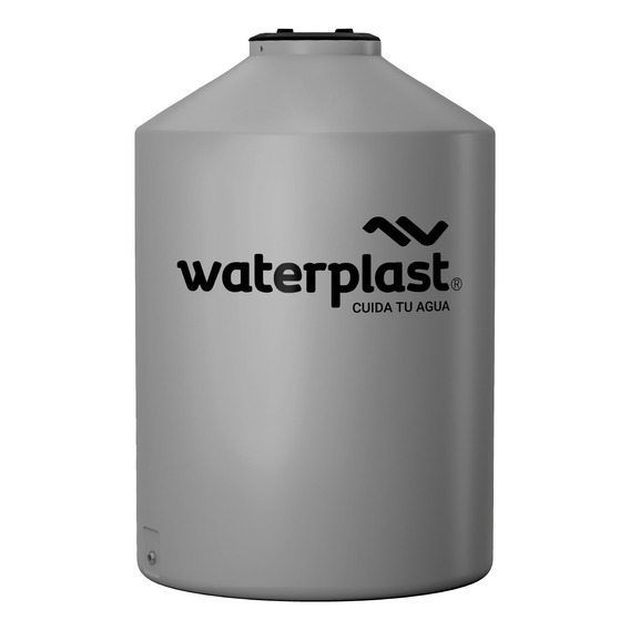 Tanque De Agua Tricapa Vertical Gris 1500 Lt Waterplast 