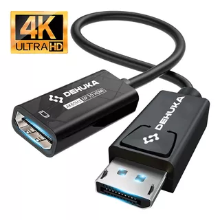 Adaptador Displayport Hdmi Cable Display Port 4k Dehuka