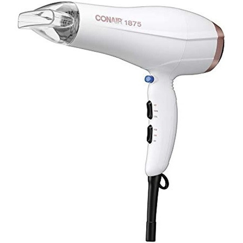 Conair Secador De Pelo De Cerámica Doble, 1875 Color Blanco