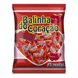 Pacote Balinha Do Coração Morango 500g - Florestal - Full