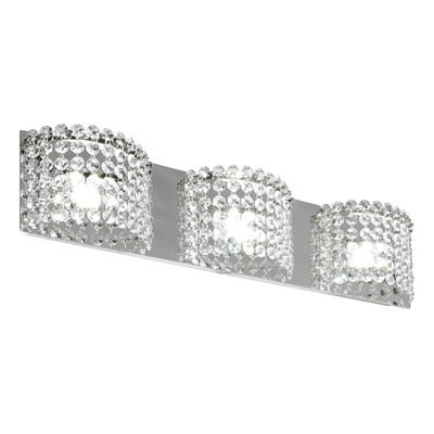 Aplique Pared 3 Luces Led 20w Patagonia Caireles Cromo Rd Cromo
