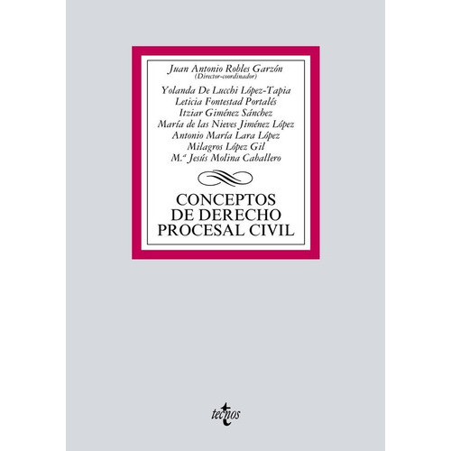Conceptos de Derecho procesal civil, de Robles Garzón, Juan Antonio. Editorial Tecnos, tapa blanda en español