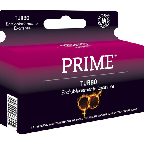 Preservativo Prime Turbo Texturado X 12 Un