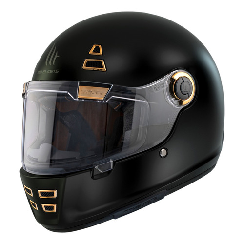 Casco para moto integral MT Helmets Jarama  negro mate  solid talla M 