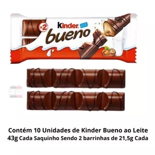Kit Kinder Bueno Ao Leite E Avelãs - Ferrero Original Nfe