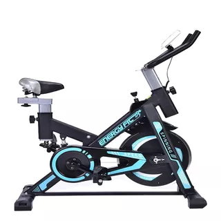 Bicicleta Fija Energy Fit Shock Rider Para Spinning Color Negro