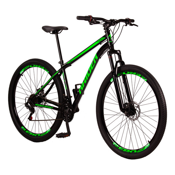 Bicicleta Montaña Rodado 29 Hombre Bicicleta Aro 29 Amort. Color Negro/verde Tamaño Del Cuadro Xl