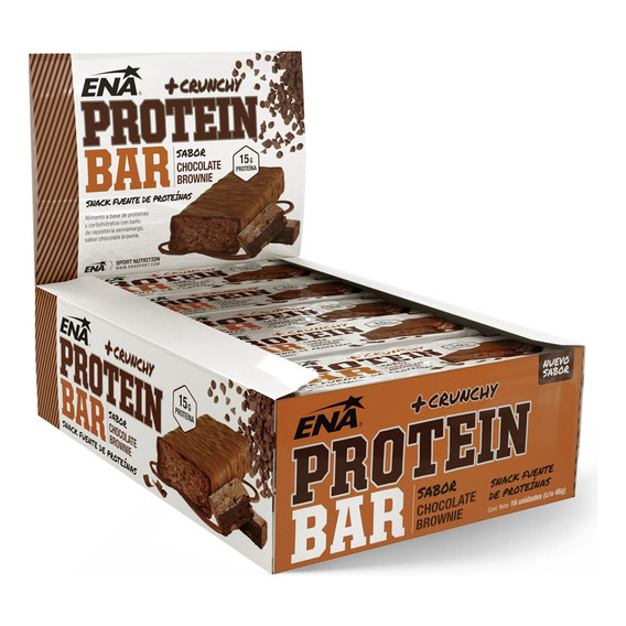 Barritas De Proteina Chocolate Ena - 1 Caja ( 16 Unidades )