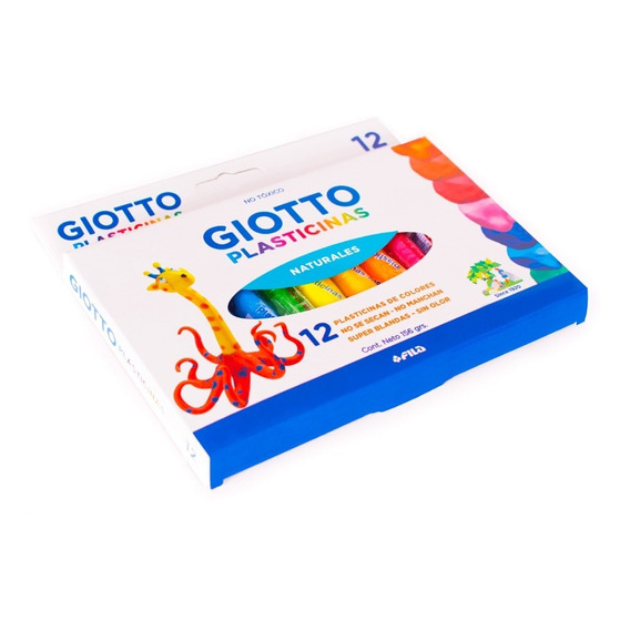 Plastilina Giotto Natural X 12 Colores Distribuidora  Lv