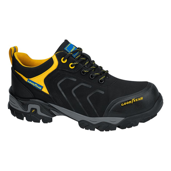 Zapato Goodyear 107 Negro Con Amarillo Para Hombre