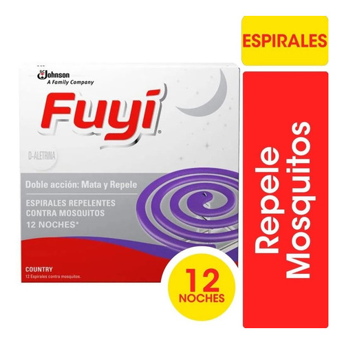 Espirales Para Mosquitos Fuyi Country Fresh  Exterior X 12u