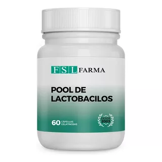 Pool De Lactobacilos  Probiótico Intestinal - 60 Cápsulas