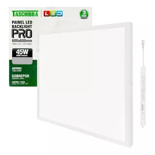 Painel Pro 60x60 45w Sobrepor Quadrada Bivolt Ilumin Moderna Cor Luz Quente - 3000k 110v/220v