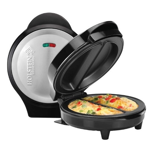 Máquina Para Hacer Dos Omelets Holstein Negro Facil