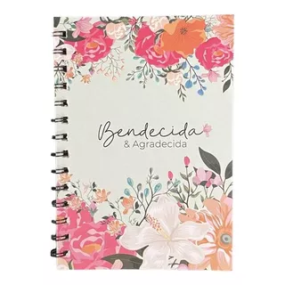 Cuaderno A5 Anillado Tapa Flexible - Bendecida Y Agradecida