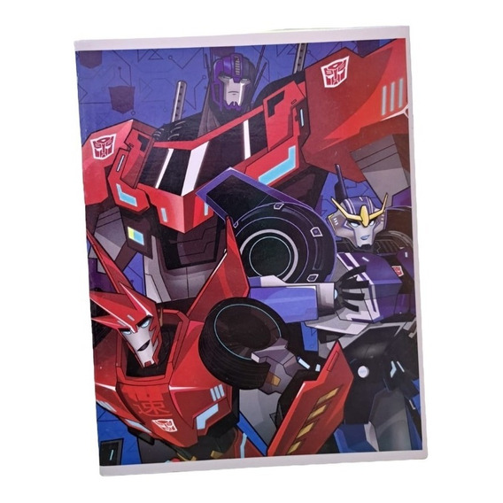 Cuaderno Escolar Transformers Abrochado Ppr Lc48trans