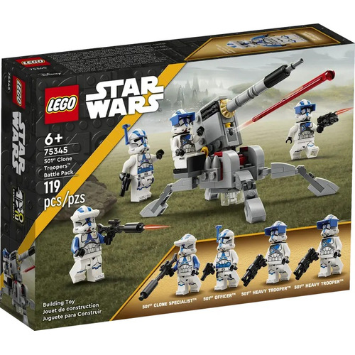 Kit Lego Star Wars Soldados Clon De La 501 75345 119 Piezas