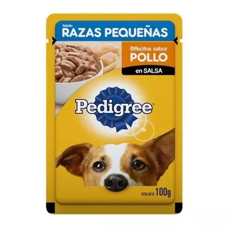 Alimento Pedigree Mainstream Ração Para Cães Adultos Pedigree 25 Kg Para Cão Adulto De Raça Pequena Sabor Frango Ao Molho Em Saco De 100g
