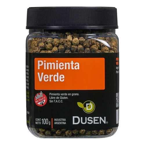 Pimienta Verde En Grano Sin Tacc Pote De 100gr - Dw