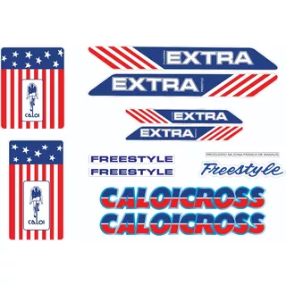 Adesivos Caloicross Freestyle Americana 