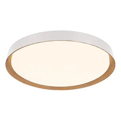 Plafon Led Nordic R Blanco Madera Moderno Cct Lda81032-bm Blanco/madera