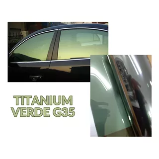 Insulfilm Metalizado Titanium Verde Poliester G35 0,75x5,00m