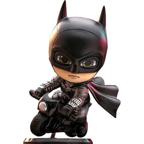 Figura De Colección Hot Toys Cosbaby Dc Batman Con Batimoto