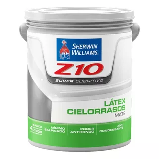 Pintura Mate Cielorrasos Z10 Cubritivo Sherwin Williams 4 Lt