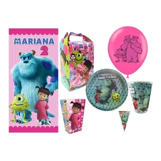 Monster Inc Boo Paquete 20 Niños Platos Vasos Fiesta