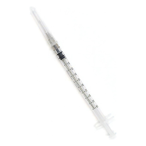 100 Jeringas De Insulina 1ml C/aguja 27x13 Estéril Ambiderm Capacidad en volumen 1 mL