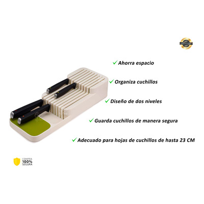 Soport Organiza Cuchillos Cubiertos Dos Niveles Cocina