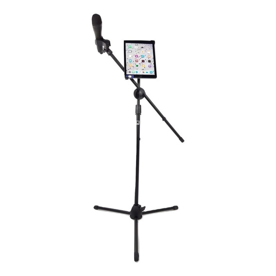 Pedestal Tripie  Microfono Con Boom P/ Tablet Y Cel Kst-112