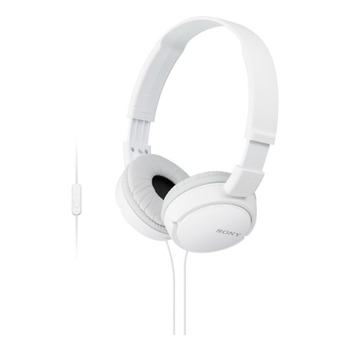 Auriculares 3.5 Mm Sony Plegables Super Bass Mdr-zx110ap Color Blanco